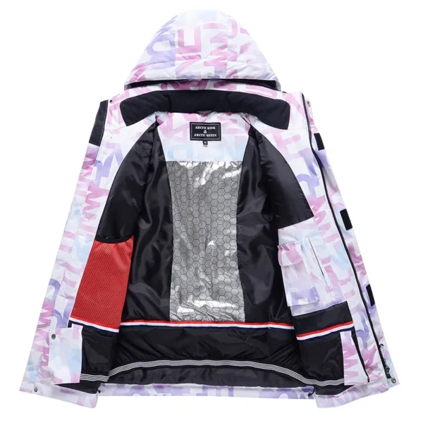 2024 New Fashion Letter Women Ski Suit Winter Windproof Waterproof Snowboard Jacket Pants Snow Walking Clothes Female Snowsuit - AliExpress 18 - Image 4